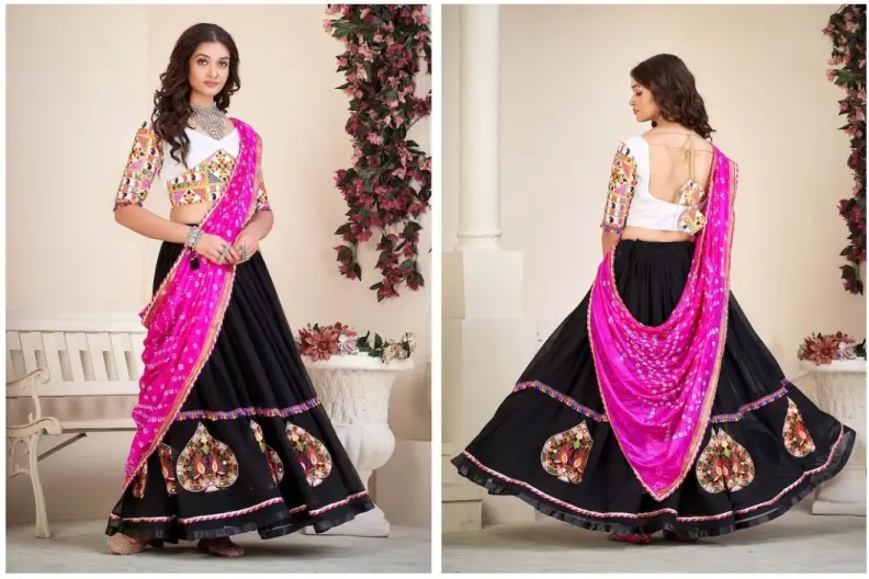 3 Quarter Choli Blouse Design