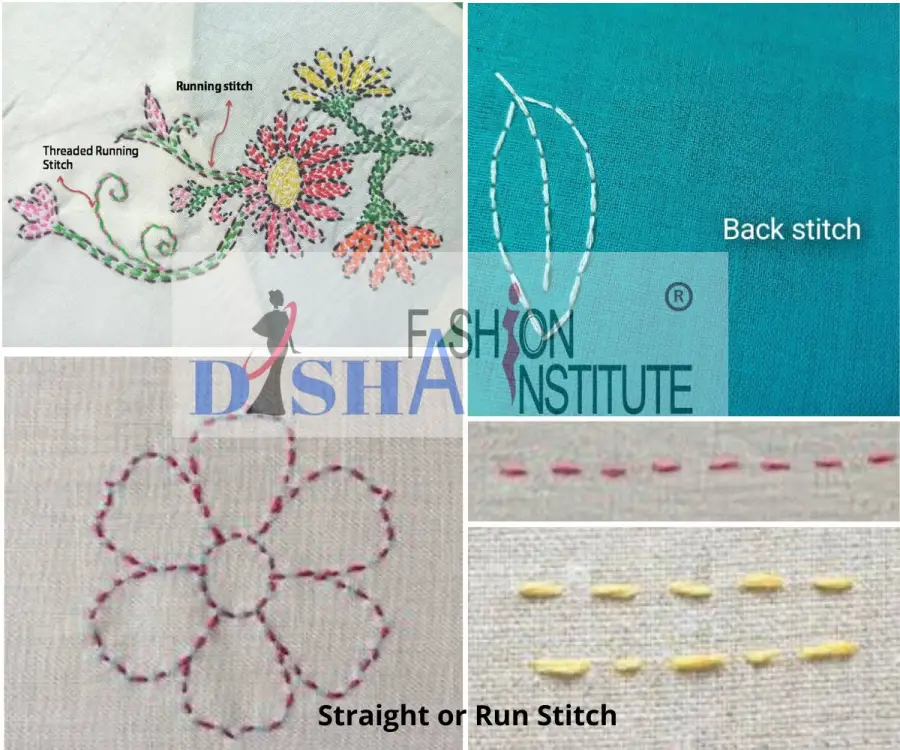 Run Stitch and Back Stitch Run Stitch and Back Stitch