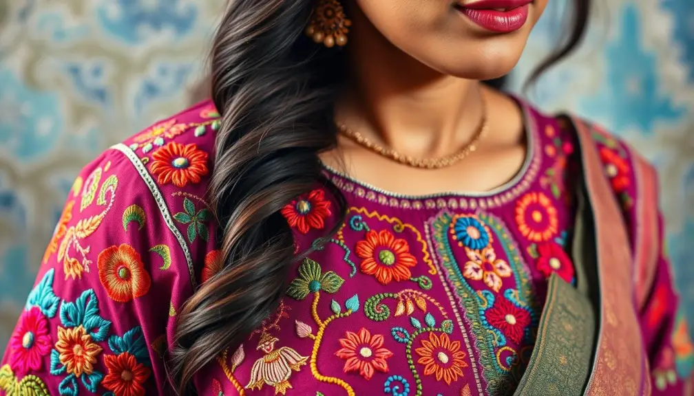 Different Types of Thread Work in Blouse